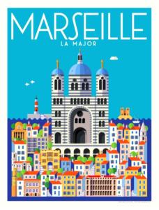 affiches Marseille Piech 50x70