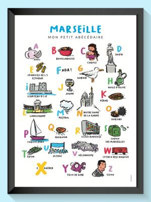 affiche "l'abécédaire de Marseille"
