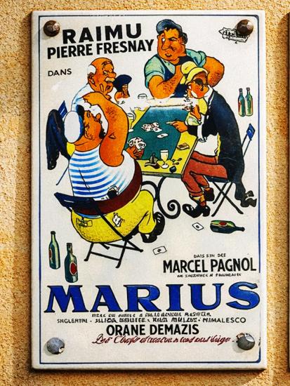 plaque émaillée Marius 