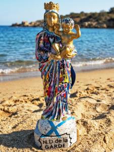 statue la bonne mère customisée 35CM