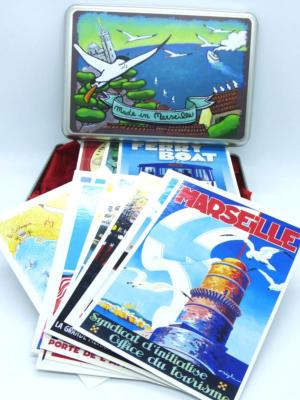 20 cartes postales de Marseille en box
