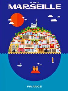 affiches Marseille Piech 02 50x70