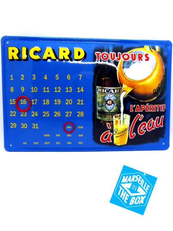 calendrier Ricard, idée cadeau de Marseille In The Box,toc