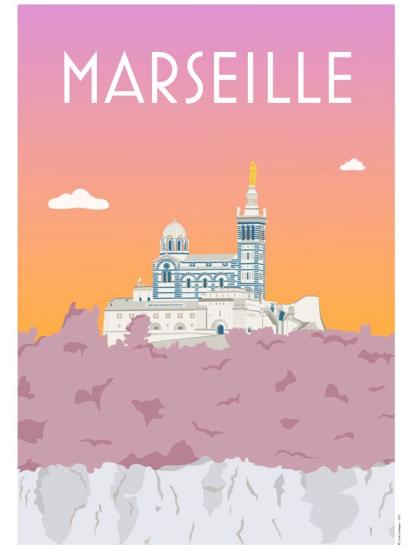 affiche Marseille psychédélique