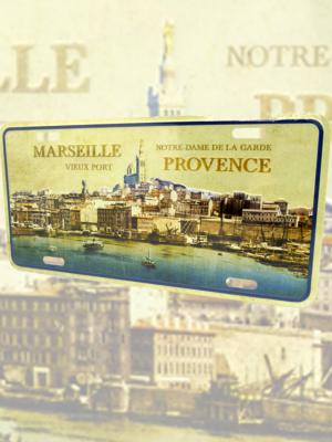la plaque en fer Marseille vintage