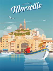 affiche Marseille 40x60